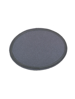 Термоаппликация однотонная овал синий,  80*60 мм