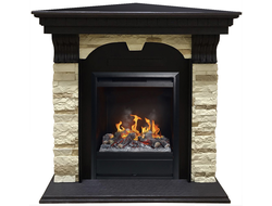 Угловой электрокамин Дублин BL M1 с очагом 3D Olympic