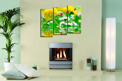 Модульная картина "Семья божьих коровок"