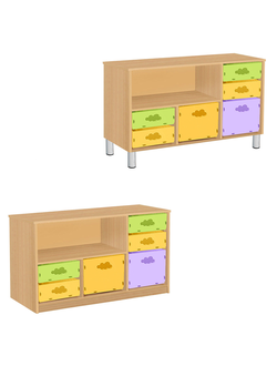 ТУМБА КОМБИНИРОВАННАЯ СИСТЕМА ХРАНЕНИЯ К/123 ПВХ