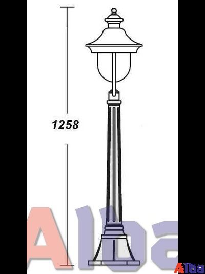 Madrid 84307 Парковый светильник, H125,8см