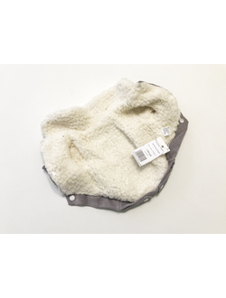 Дубленка для собаки Вельвет серая