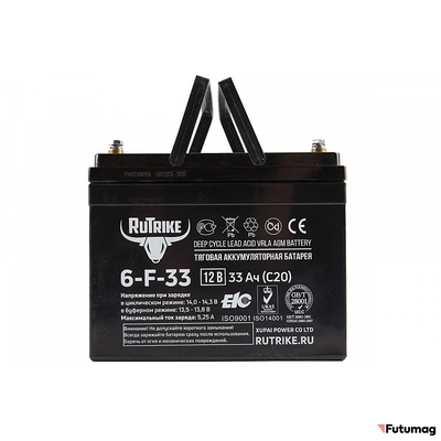 Аккумулятор RuTrike 6-F-33 (12V33A/H C20)
