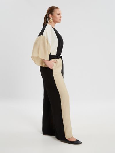 Брюки широкие чёрного цвета