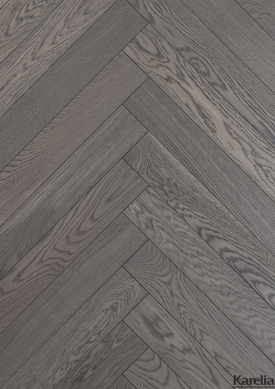 Паркетная доска Karelia Herringbone Дуб Chifon HB