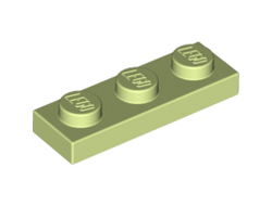 Plate 1 x 3, Yellowish Green (3623 / 6069258 / 6088522)