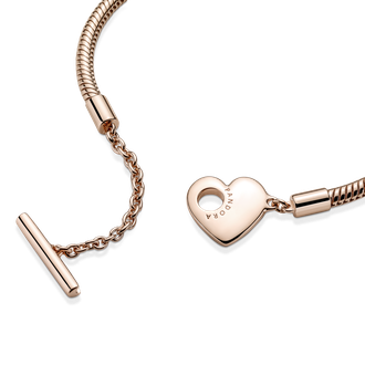 Браслет Moments с Т-замком в форме сердца Артикул 589285C00