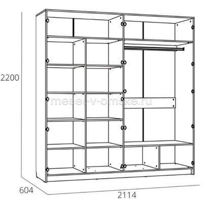 Шкаф комбинированный Livorno (Ливорно) - 013.58Х
