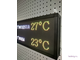 Светодиодное табло с отображением температуры воды и воздуха 19*35см (Размер А4)