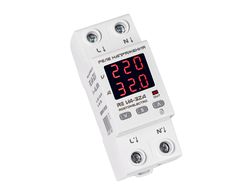 Реле защиты по напряжению и току однофазное 32 А, 230 В