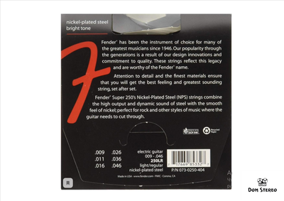 Струны FENDER STRINGS NEW SUPER 250LR NPS BALL END 9-46 купить в Иваново на сайте domstereo.ru