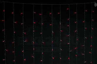 Гирлянда светодиодная "Занавес" 1.5x1.5 м красный свет