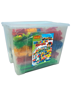 Конструктор классический «Железная дорога» в пластиковом контейнере. 960 деталей