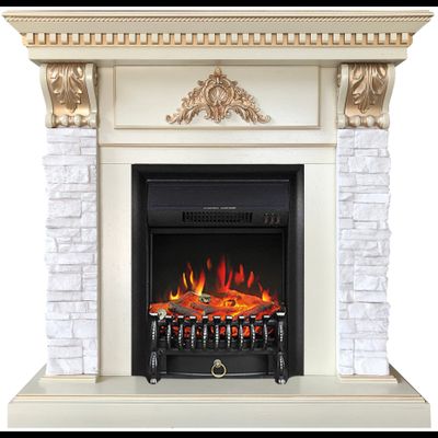 Электрокамин Бронкс WT с очагом Fobos