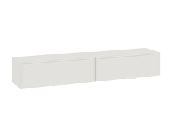 Детская СТЕЛЛА - Шкаф настенный Исп.2 Белый Холст/Белый Жемчуг