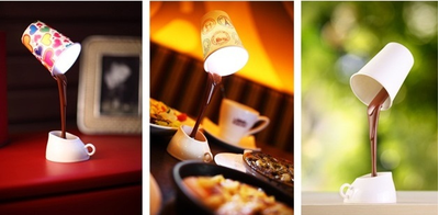 Лампа Льющийся кофе