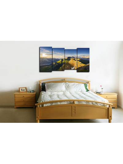 Модульная картина "Рассвет на горе"