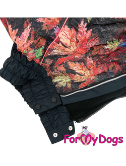 Комбинезон Листья черный