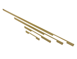 Ручка-скоба GM, 128 мм (общая длина 158 мм), матовое золото