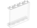 Panel 1 x 4 x 3 with Side Supports - Hollow Studs, Trans-Clear (60581 / 4594686 / 6245269 / 6344088)