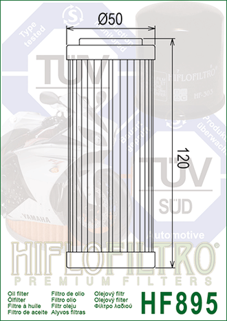 Масляный фильтр  HIFLO FILTRO HF895 для (Ural IMZ-8.101-01090-0)