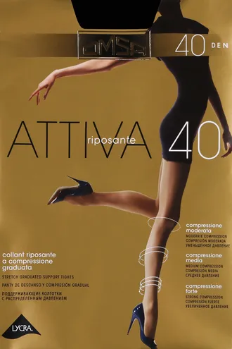 Колготки Attiva 40, 2 daino ( загар)