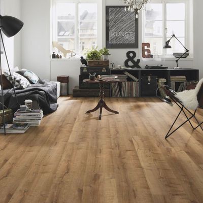 Виниловый пол Wineo 400 Wood XL Дуб насыщенный уютный RLC129WXL 31 класс толщина 5.5 мм замковый с фаской и подложкой 2.05 м2