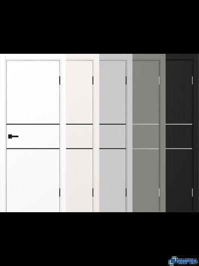 Дверь Оптима Порте экошпон Неаполь 203 молдинг c алюминиевой кромкой купить в Челябинске | КВИРТЕК