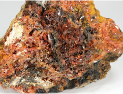 Крокоит, кристаллы на породе, Австралия, Тасмания (78*65*45 мм, 210 г) №28593