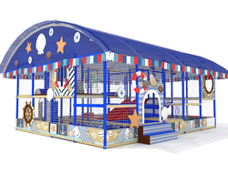 Игровой лабиринт для улицы «Морской» с навесом