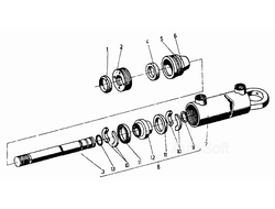 Поршневой специальный цилиндр ДВ-1661 ЦБС 63х110 КтМ1095-02 16825.00.00.00-04