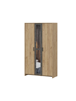 МСП 1 Шкаф трёхстворчатый Дуб Золотой/Камень тёмный