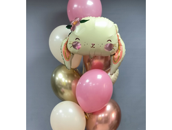 Сет из гелиевых шаров "Зайчишка"