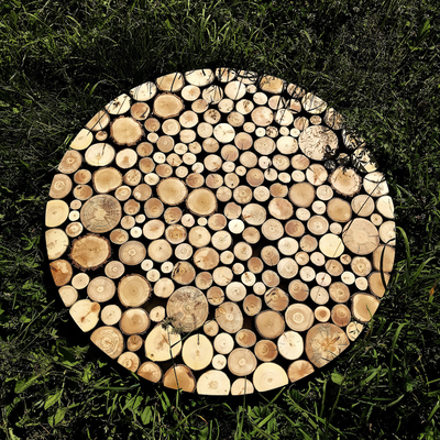 пеньки, спилы, спилы дерева, декор из спилов, экостиль, оформление деревом, дерево в интерьере, спил