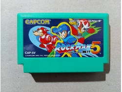 №184 Rock Man 5 - Mega Man 5 для Famicom / Денди (Япония)