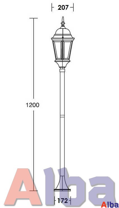 Astoria-2 91406 ov Парковый светильник