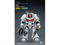 Терминатор Белых Шрамов (Warhammer 40K) - КОЛЛЕКЦИОННАЯ ФИГУРКА 1/18 White Scars Terminator with Power Sword and Storm Bolter (JT03189) - JOYTOY