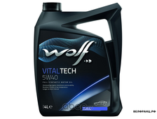 Wolf VITALTECH 5W40 4L мотор. синт SN/CF, A3/B4 PSA B71 2296 RENAULT RN 0710