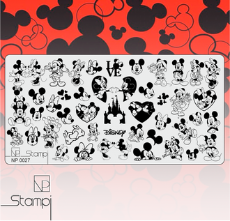 027 NP Stampi Mickey Mouse & Minnie Mouse