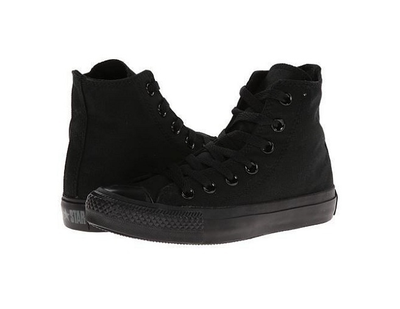 конверсы ол стар монохром женские черные высокие