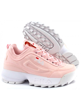 Женские кроссовки Fila DISRUPTOR 2 Розо-Белые (36-41)