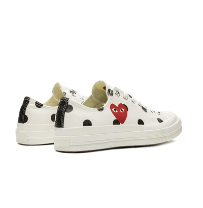 Летние белые в горошек Кеды Converse Comme des Garçons белые низкие в горошек 157249c
