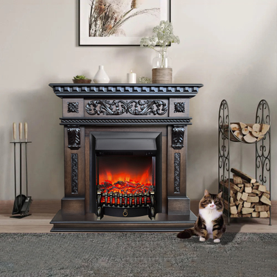 электрокамин с обогревом