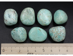 Хризоколла галтовка в ассортименте, Перу (20-22 мм, 6-8 г) №27001