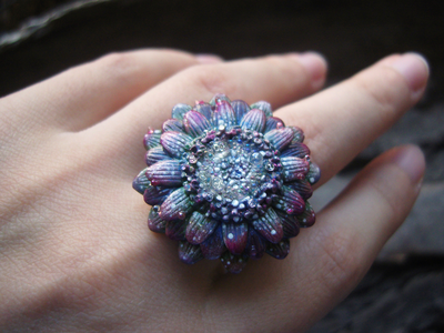 Кольцо "Цветок Галлициниума"