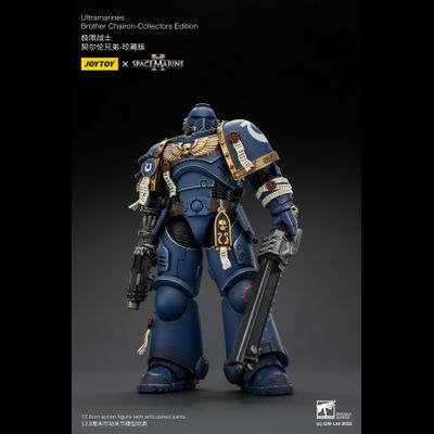 Ультрамарин брат Кайрон (Warhammer 40k, Spacemarine II) - КОЛЛЕКЦИОННАЯ ФИГУРКА 1/18 Ultramarines Collectors Edition - Brother Chairon (JT01383) - JOYTOY