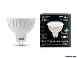 Gauss LED MR16 7w 840 220v GU5.3