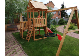 Детская площадка Сибирика с 2-мя горками (Самсон)