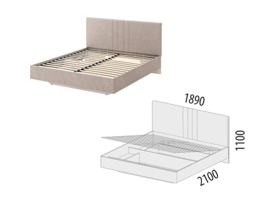 Кровать с подъемным механизмом Флоренция 904.36