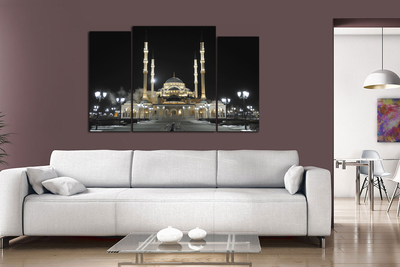 Модульная картина "Сердце Чечни"